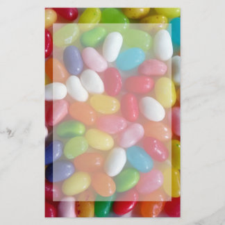 Colourful jelly beans candy stationery