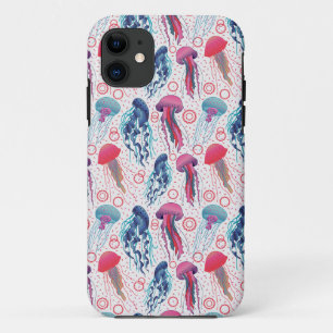 Colourful Jelly fishes Case-Mate iPhone Case