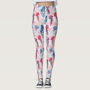 Colourful Jelly fishes Leggings