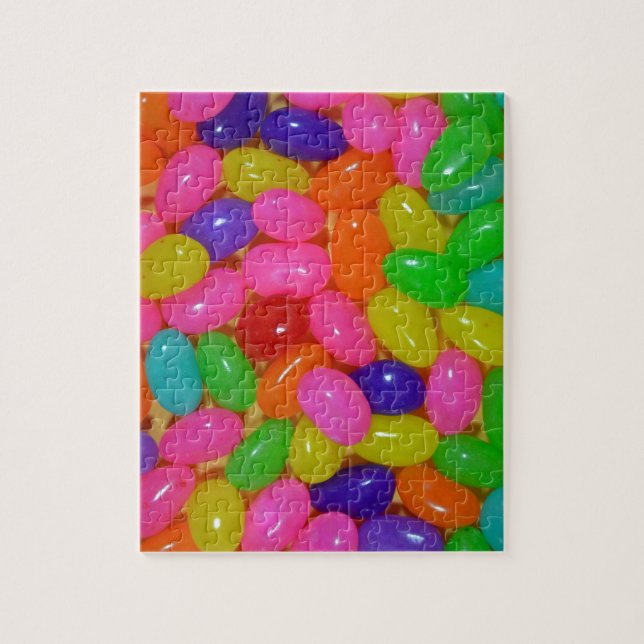 Colourful jellybean candy jigsaw puzzle (Vertical)