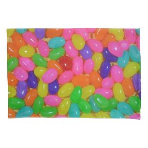Colourful jellybean candy pillowcase