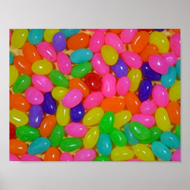 Colourful jellybean candy poster (Front)