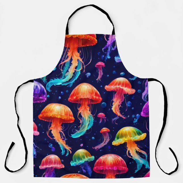 Colourful Jellyfish  Apron (Front)
