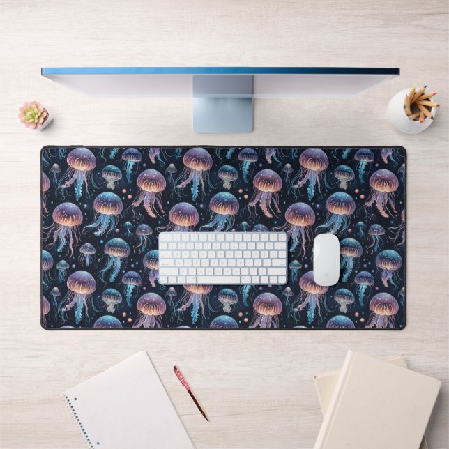 Colourful Jellyfish Ocean Theme Desk Mat (Office 1)