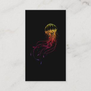 Colourful Jellyfish Sea Animal Scuba Diving Business Card