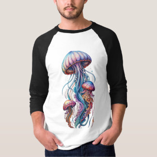 Colourful Jellyfish T-Shirt Design
