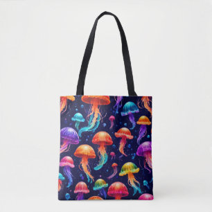 Colourful Jellyfish Tote Bag