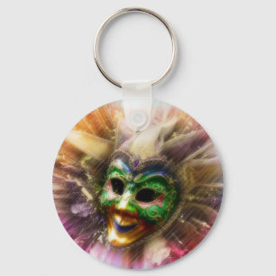 Colourful Jester Key Ring