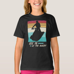 Colourful Jet Ski saying Surfing beach Colours quo T-Shirt