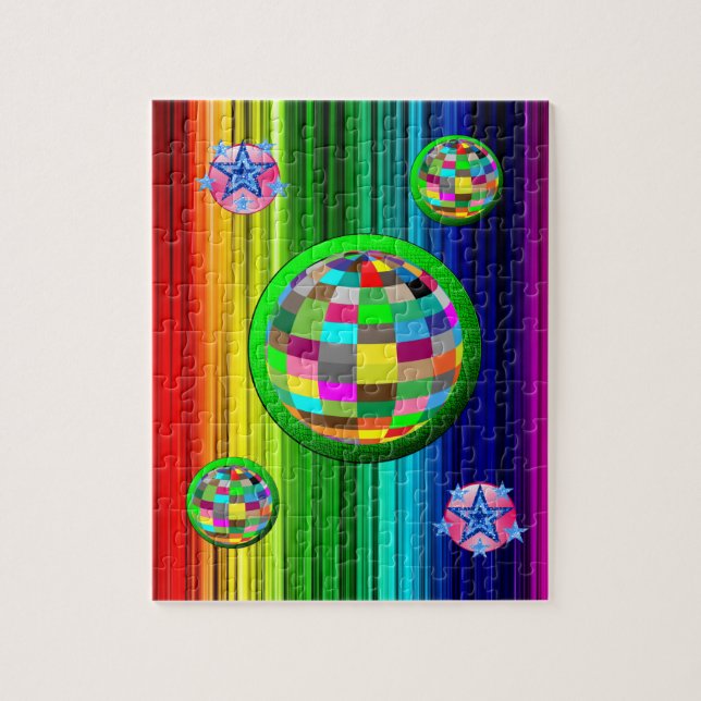 Colourful Jigsaw Puzzle (Vertical)