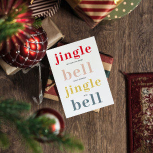 Colourful Jingle Bell  Happy Holidays