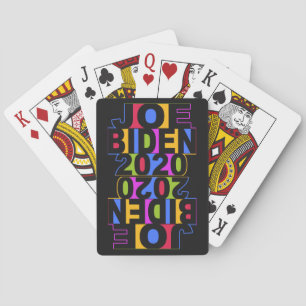 Colourful JOE BIDEN 2020 playing cards