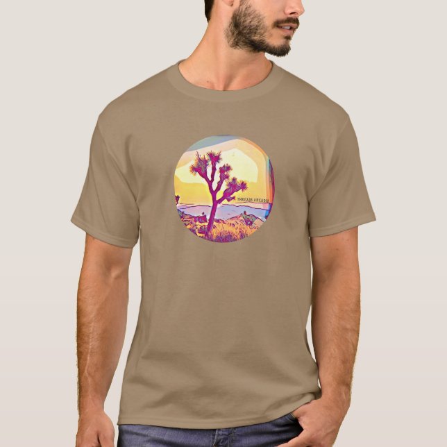 Colourful Joshua Tree Design T-shirt (Front)