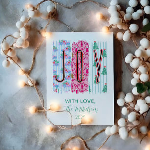 Colourful Joy Christmas Holiday Card