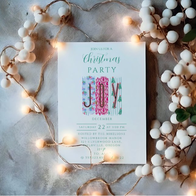 Colourful Joy Christmas Invitation (Creator Uploaded)
