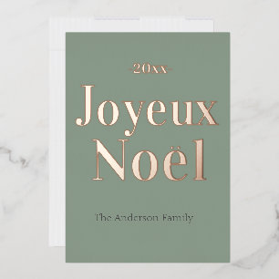 Colourful Joyeux Noel French Christmas Foil Holid