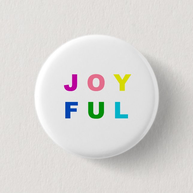 Colourful Joyful Christmas Pin (Front)