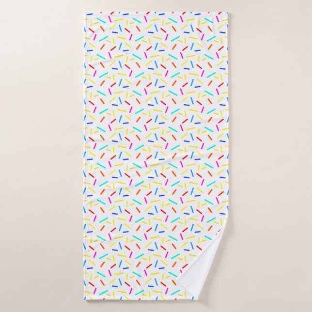 Colourful Joyful Sprinkles Confetti Pattern Gifts Bath Towel (Bath Towel)
