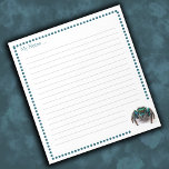 Colourful Jumping Spider Kids Notepad<br><div class="desc">Personalise this cute jumping spider notepad design by adding a name, nickname or slogan. The artwork in this design features a cute jumping spider in blue and green. Girls and Boys of any age will like making notes, doodling or drawing on this notepad. Make up several as gifts for the...</div>