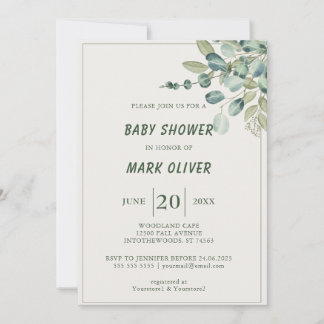 Colourful Jungle Adventure Baby Shower Invitation