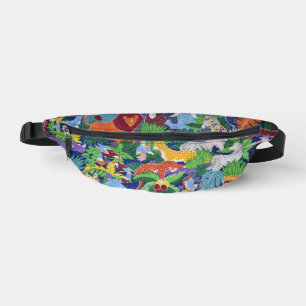 Colourful Jungle Animals Bum Bags