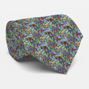 Colourful Jungle Animals Tie