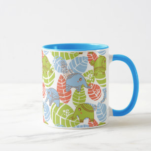 Colourful Jungle Elephants Mug