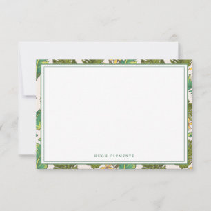 Colourful Jungle Fonds Flat Note Card