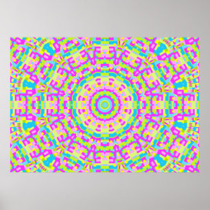 Colourful Kaleidoscope 03 Poster