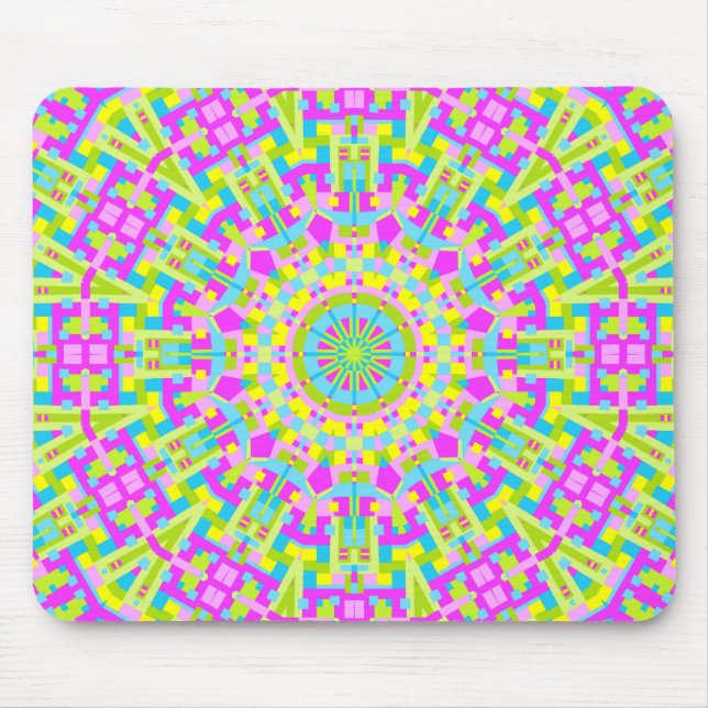 Colourful Kaleidoscope 05 Mouse Pad (Front)