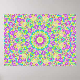 Colourful Kaleidoscope 07 Poster