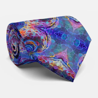 Colourful kaleidoscope abstract tie