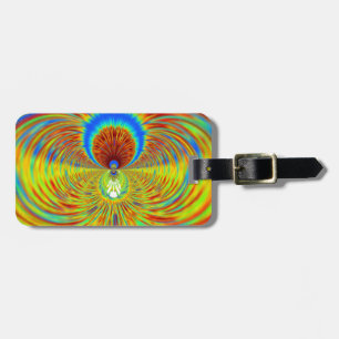 Colourful Kaleidoscope Art Print Luggage Tag