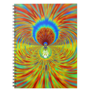 Colourful Kaleidoscope Art Print Notebook