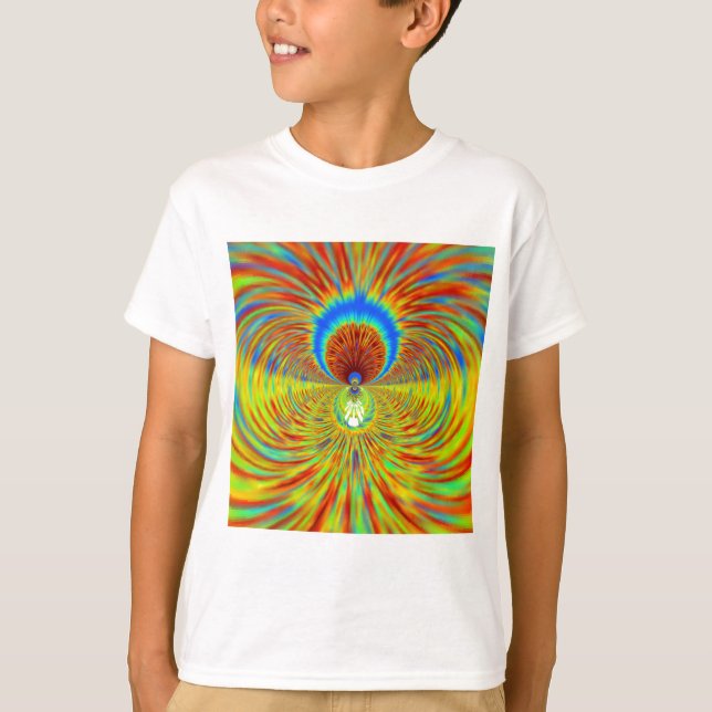 Colourful Kaleidoscope Art Print T-Shirt (Front)