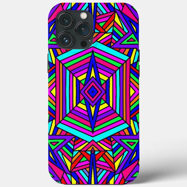Colourful Kaleidoscope Case-Mate iPhone Case (Back)