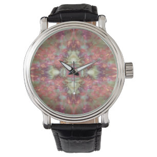 Colourful kaleidoscope pattern watch