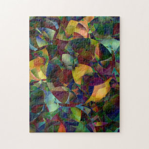 Colourful, Kaleidoscopic Abstract Art Jigsaw Puzzle