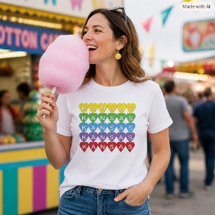 Colourful Kansas Heart State Pride T-Shirt