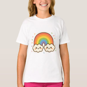 Colourful Kawaii Rainbow Pride T-Shirt