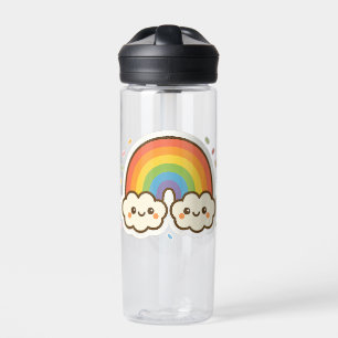 Colourful Kawaii Rainbow Pride Water Bottle