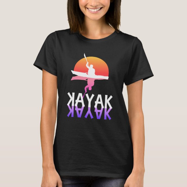 Colourful Kayak Sunset T-Shirt (Front)
