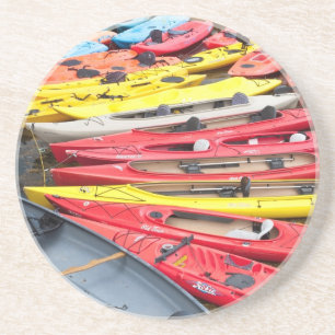 Colourful Kayaks Coaster