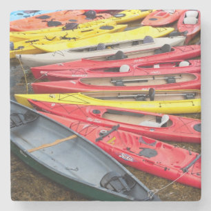 colourful Kayaks Stone Coaster
