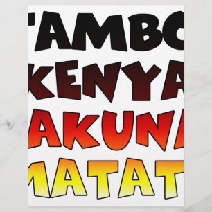 Colourful Kenyan Cheer: Jambo Hakuna Matata Deligh