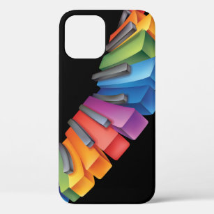 Colourful Keyboard Cool Music iPhone 12 Pro Case