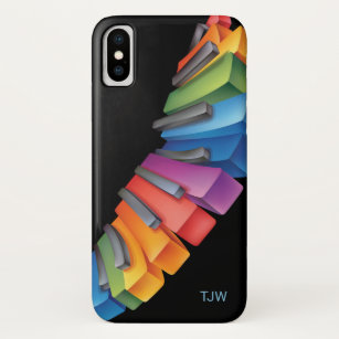 Colourful Keyboard Cool Music with Monogram Case-Mate iPhone Case
