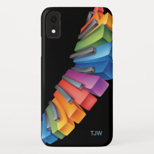 Colourful Keyboard Cool Music with Monogram Case-Mate iPhone Case