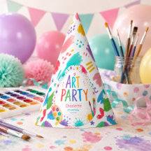 Colourful Kids Art Party 6th Birthday Painting