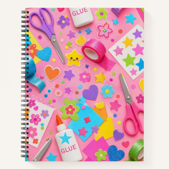 Colourful Kids Arts and Crafts Notebook (Front)